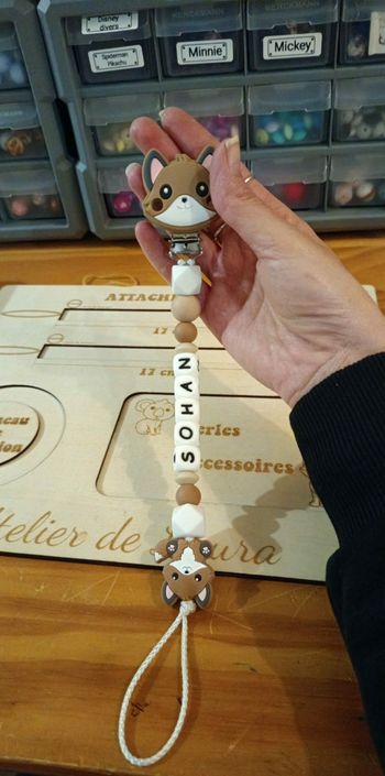 Attache tétine Renard 