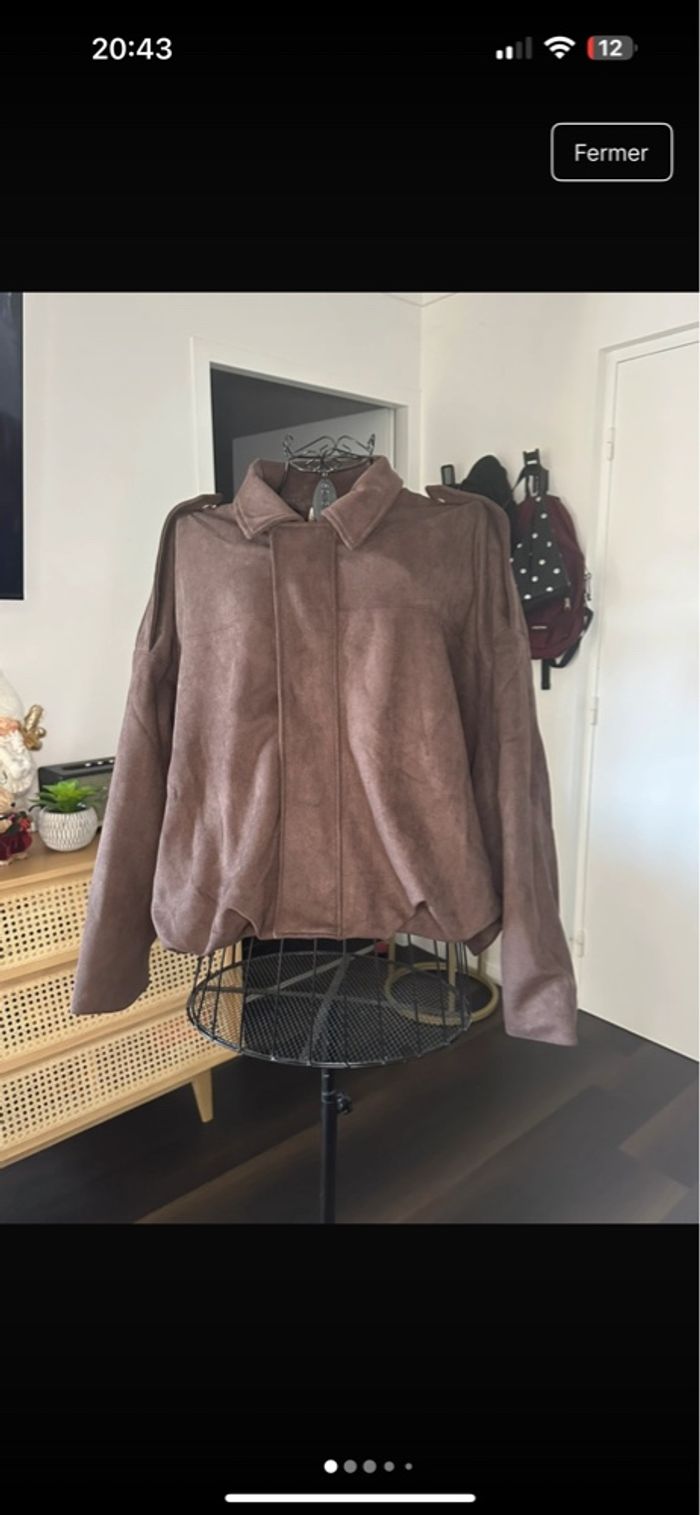 Veste marron (dupe Zara) - photo numéro 2