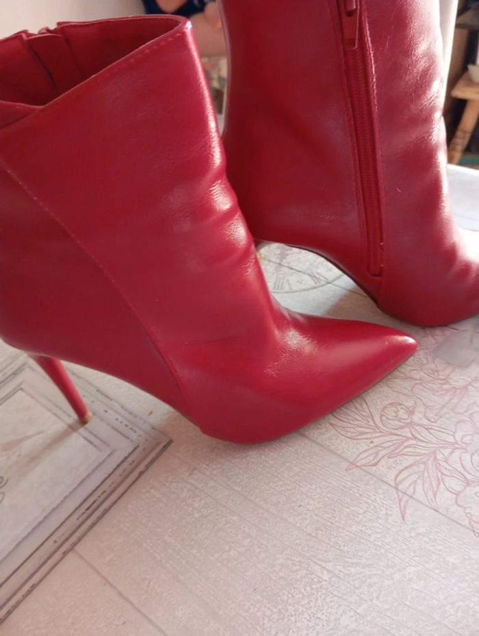 Bottines rouge - photo numéro 3