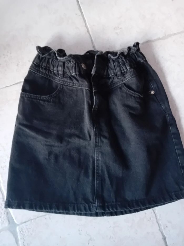 Jupe jean ceinture élastique