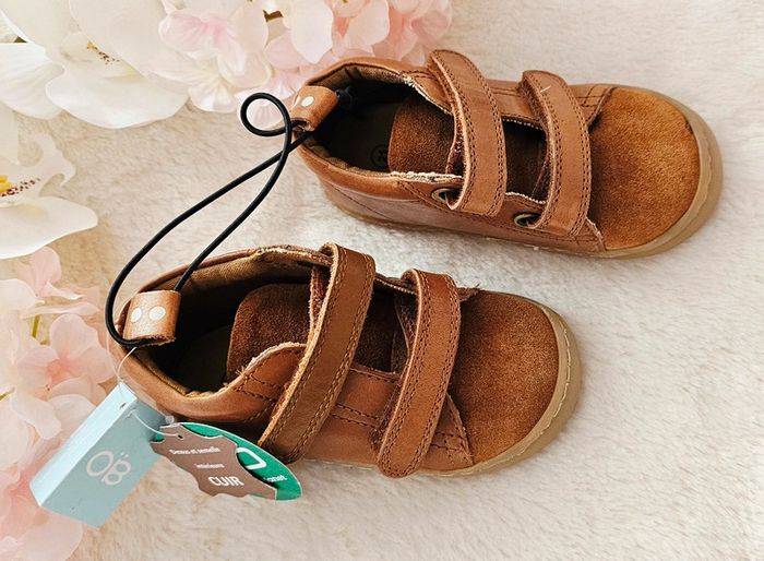 Chaussures Baskets Sneakers Botillons Scratch Cuir Obaïbi T21 - photo numéro 3