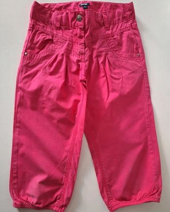 Pantalon en toile rose