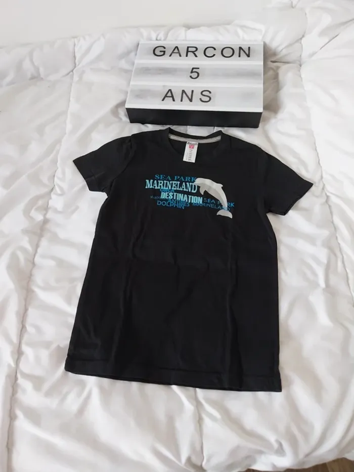 Tee-shirt manche courte garçon 5 ans Marineland