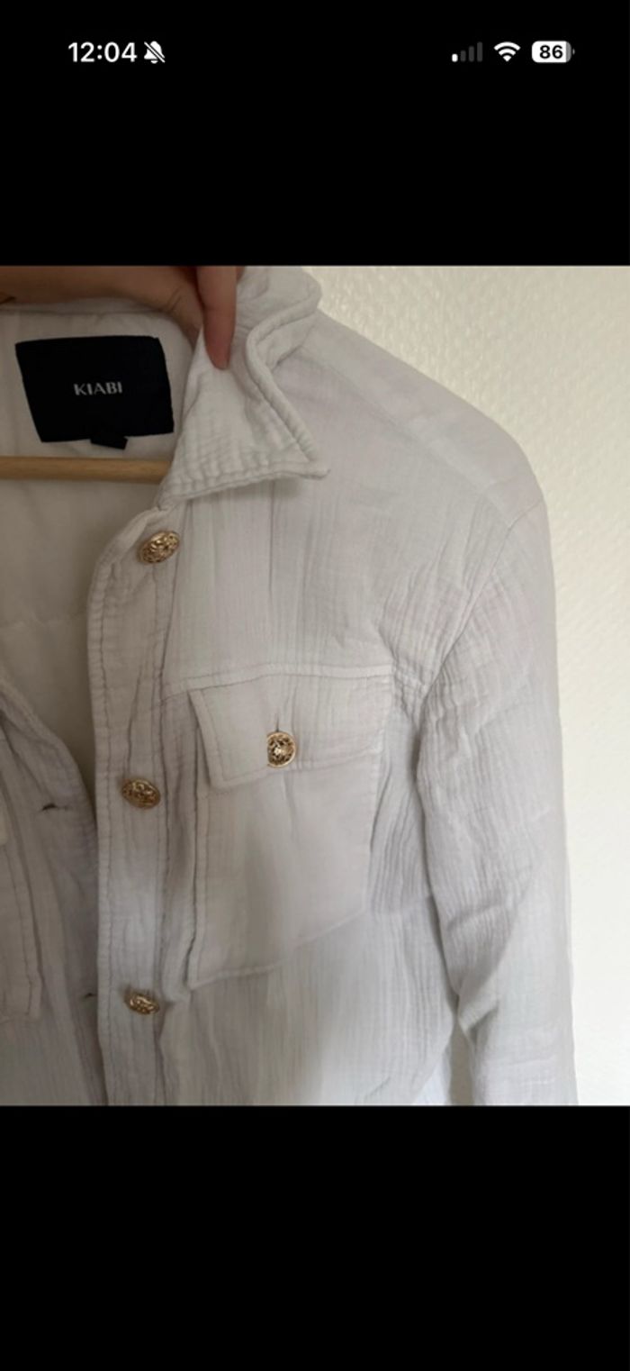 Veste blanche Kiabi