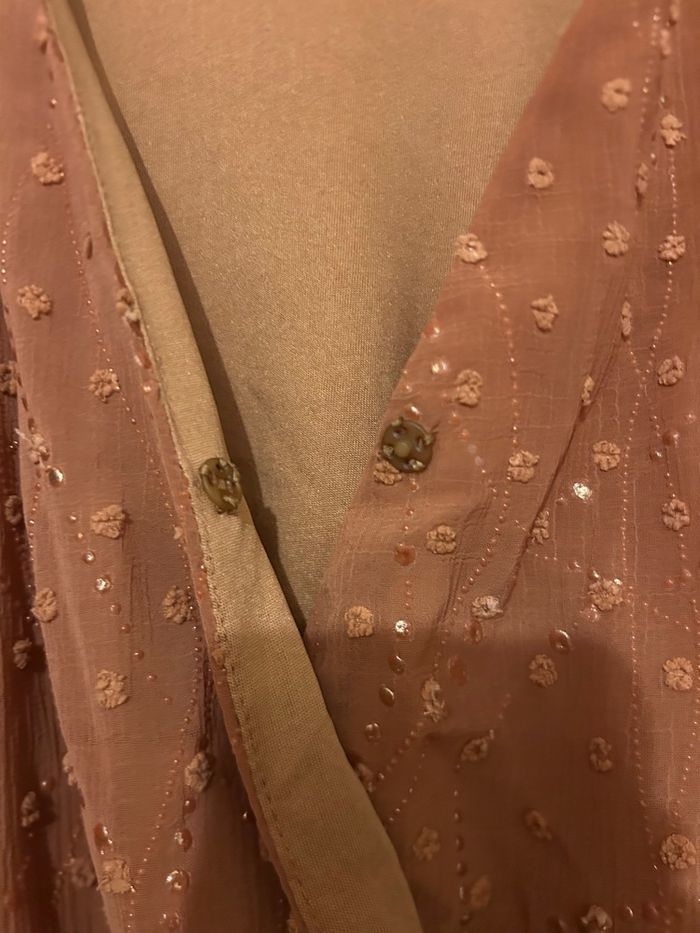 Robe camelle / marron mi longue - photo numéro 4