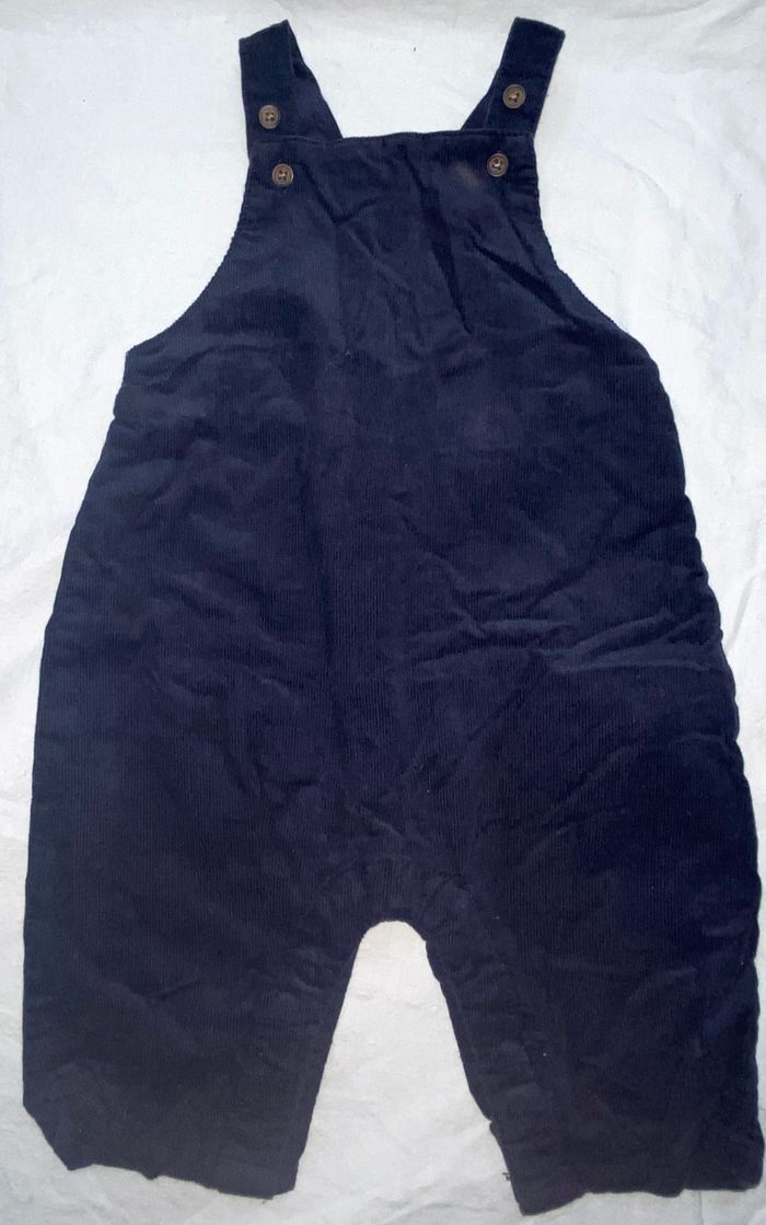 salopette Bout'chou velour 1 mois