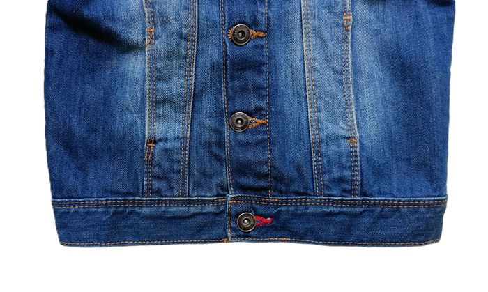 Veste en jean bleu marine effet délavé. Tape à l'oeil. Taille 2 ans. 86 cm - photo numéro 3