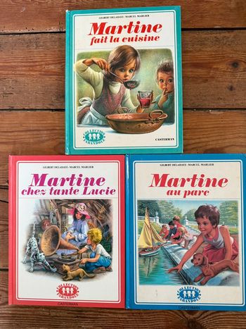 Collection Farandole lot de 3 livres anciens vintage Martine Casterman Marlier Delahaye
