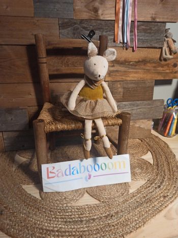 Peluche souris musicale moulin roty la petite école de danse tbe