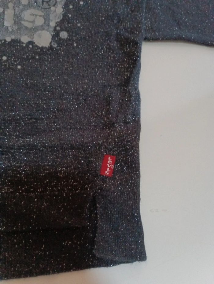 Pull fin paillettes fille Levi's taille 4 ans - photo numéro 2