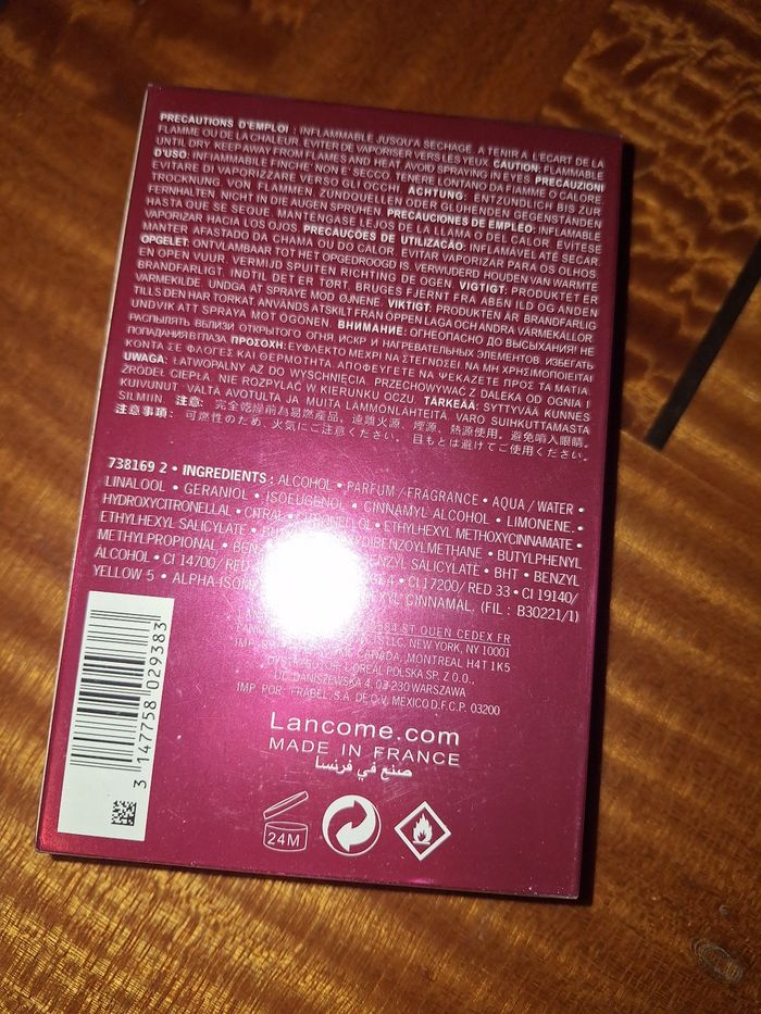 Vend parfum Miracle de lancaume