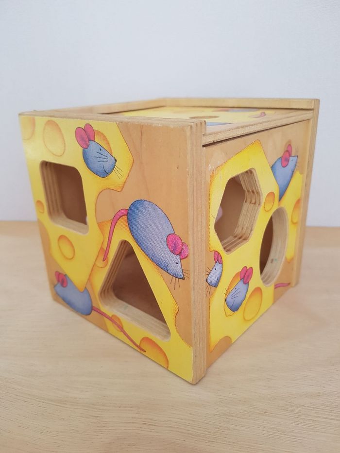 Chelona boîte à formes en bois Mouse box - photo numéro 9