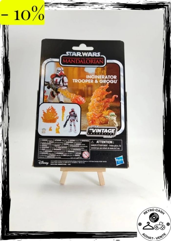 Hasbro Star Wars Kenner The Mandalorian 3,75 pouces incinérateur Trooper & Grogu - photo numéro 2