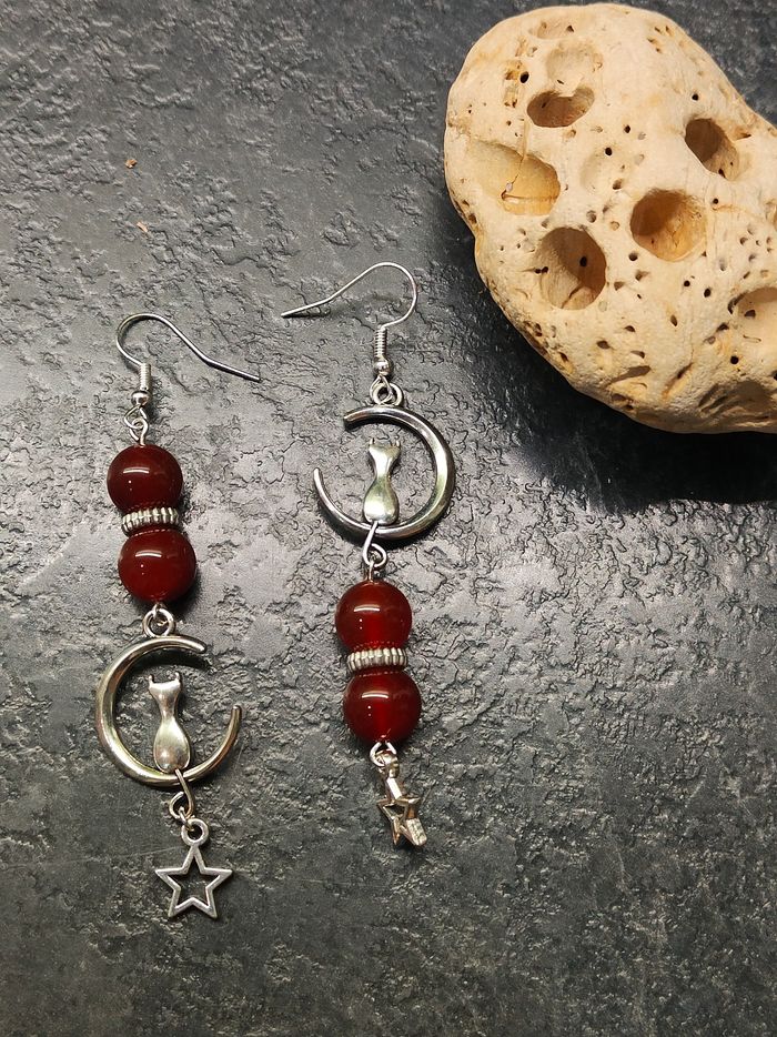 Boucles d'oreilles pendantes - photo numéro 3