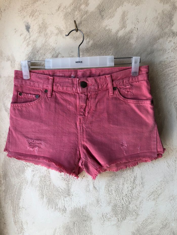 Short en jean corail Lévis W26 - photo numéro 2