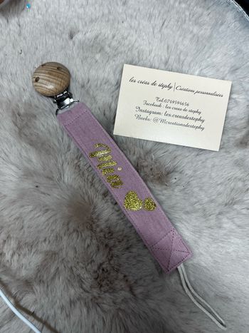 Attache tétine personnalisée