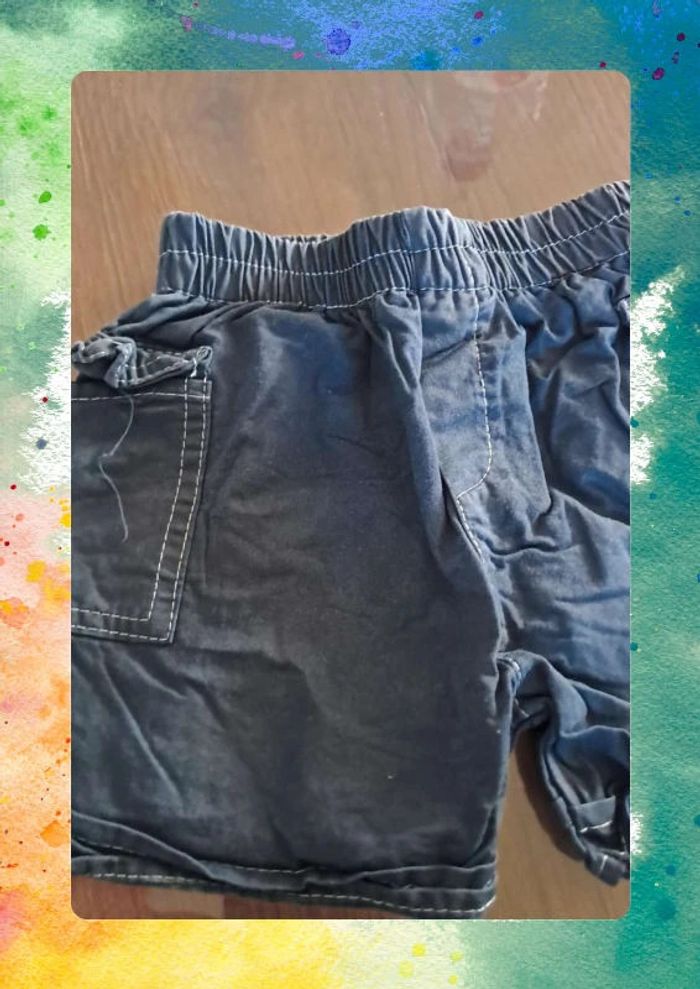 👶 Short bleu marine Cadey Avenue – Taille 6 mois - photo numéro 2