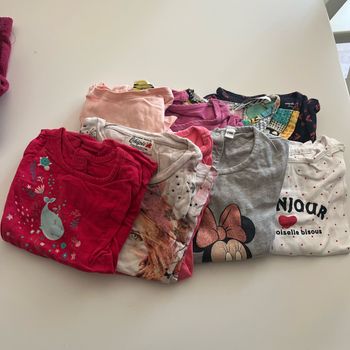 Lot tshirts manche longue 24 mois fille