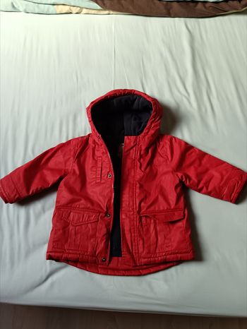 Blouson rouge garçon 12 mois Kimbaloo