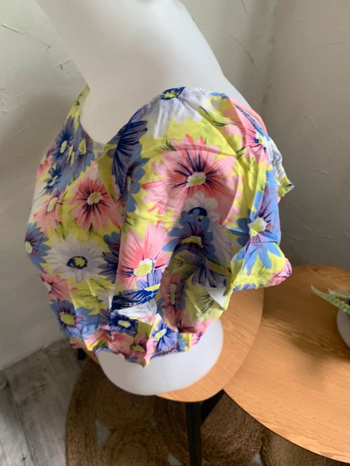 Blouse été fleurie taille 38 - photo numéro 4