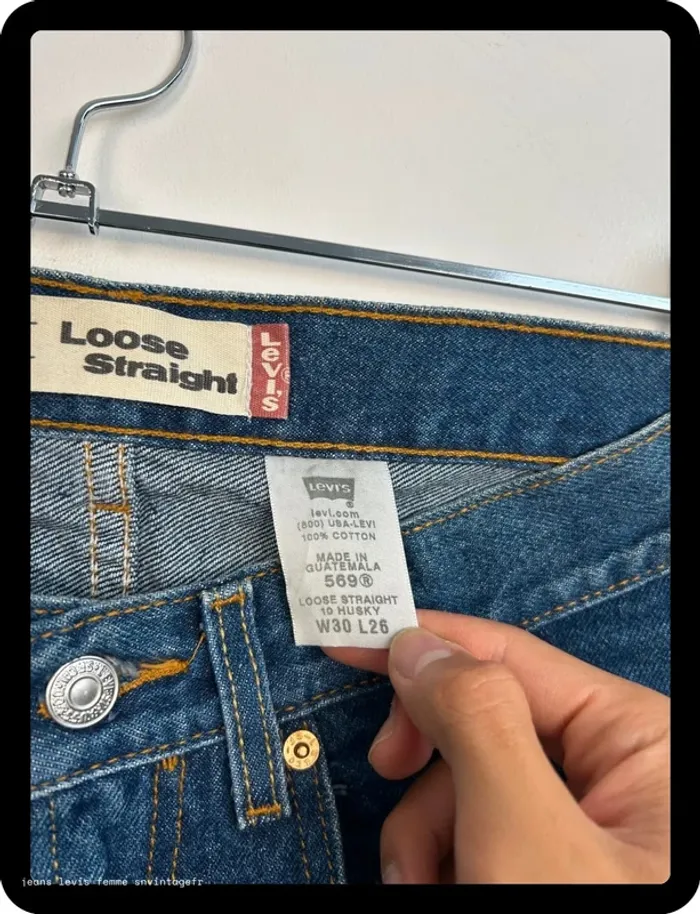 Jean Levi's Homme 569 Loose Straight Bleu | W30 L26 FR40 | Très Bon État | BP133 - photo numéro 5