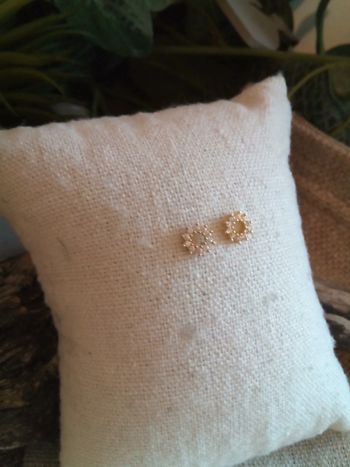 Boucles d'oreilles bohèmes Soleils zircons