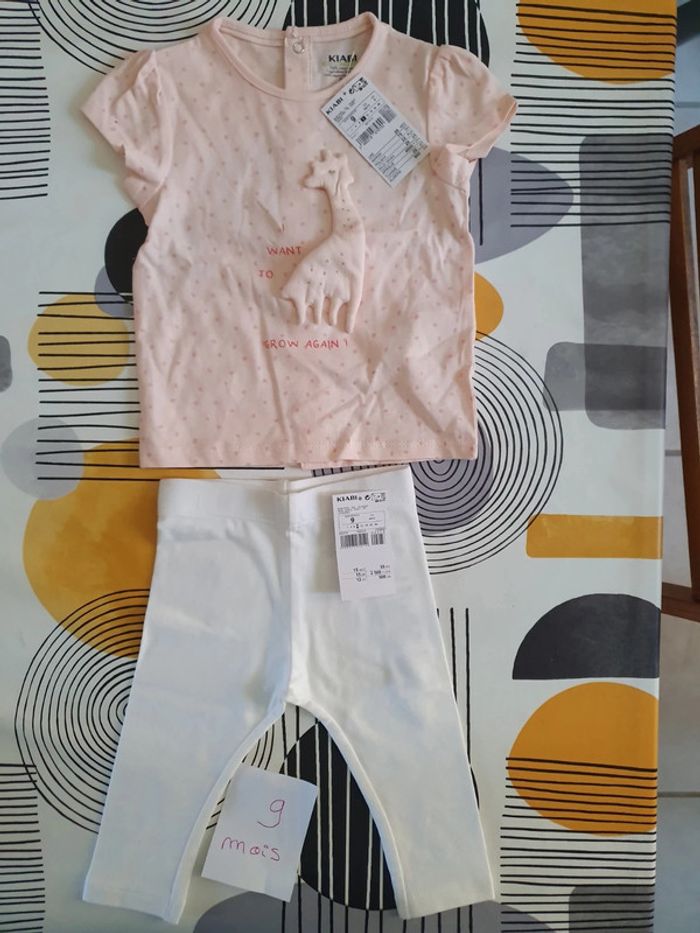 Ensemble kiabi neuf, 9 mois