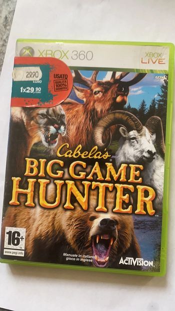 cabela big game hunter xbox 360
