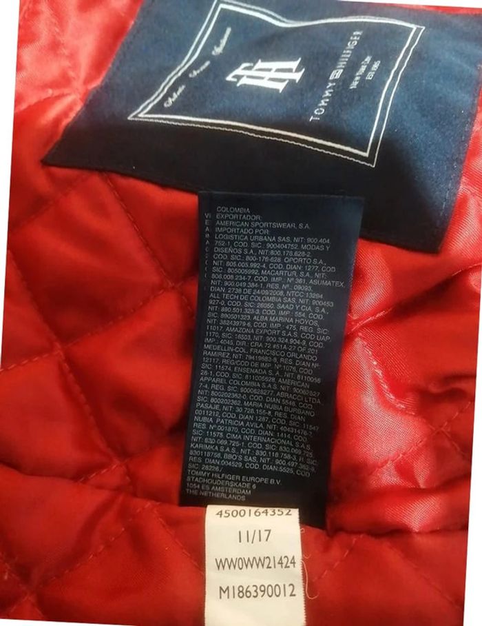 Blousons aviateur Tommy Hilfiger rouge taille XS - photo numéro 5