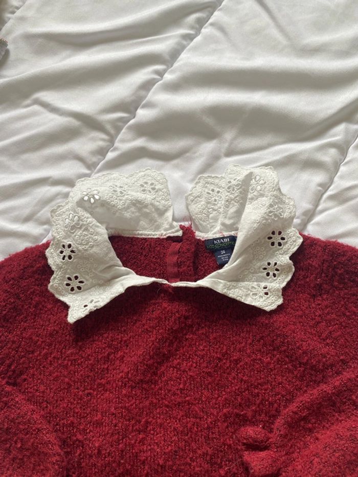 Pull en laine col Claudine 24 mois - photo numéro 4