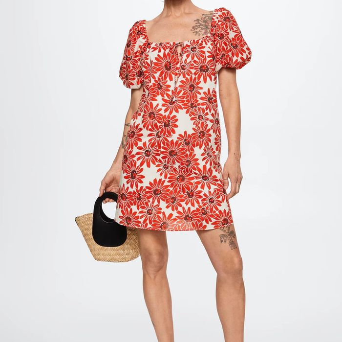 Robe fleurie en coton - Mango - photo numéro 5