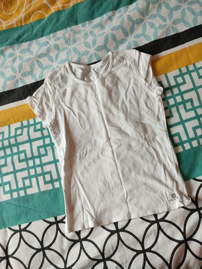 T-shirt blanc de la marque Domyos - photo numéro 2