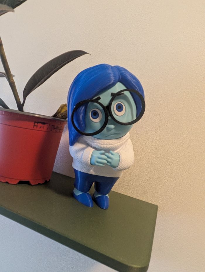 Figurine Tristesse (Vice-Versa) – Finition Texturée – Décoration - photo numéro 3