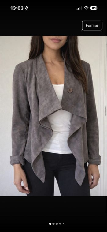 veste similaire en daim de la marque bobgmaxazria en taille S S / 36 / 8 • Très bon état • BCBGMAXAZRIA