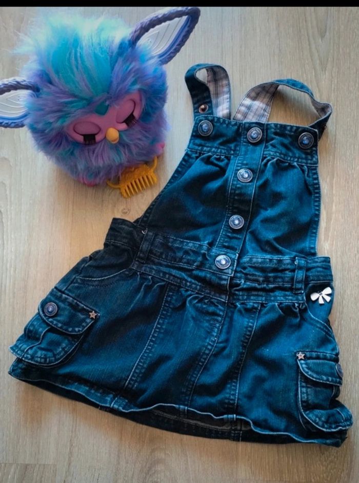 Robe été jean à bretelles 24M