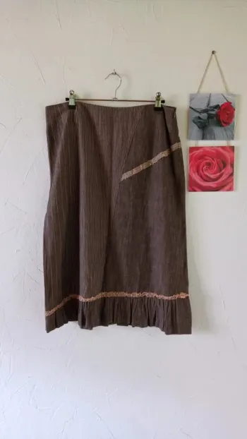 🌸Jupe mi-longue, Jean Delfin, taille 44