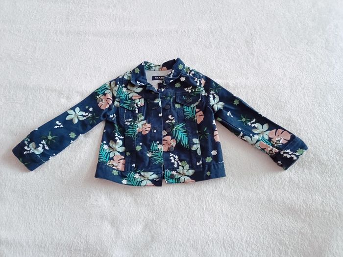Veste en jeans fleurie 5 ans - photo numéro 2
