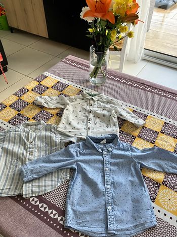 Lot 3 chemises 6 mois