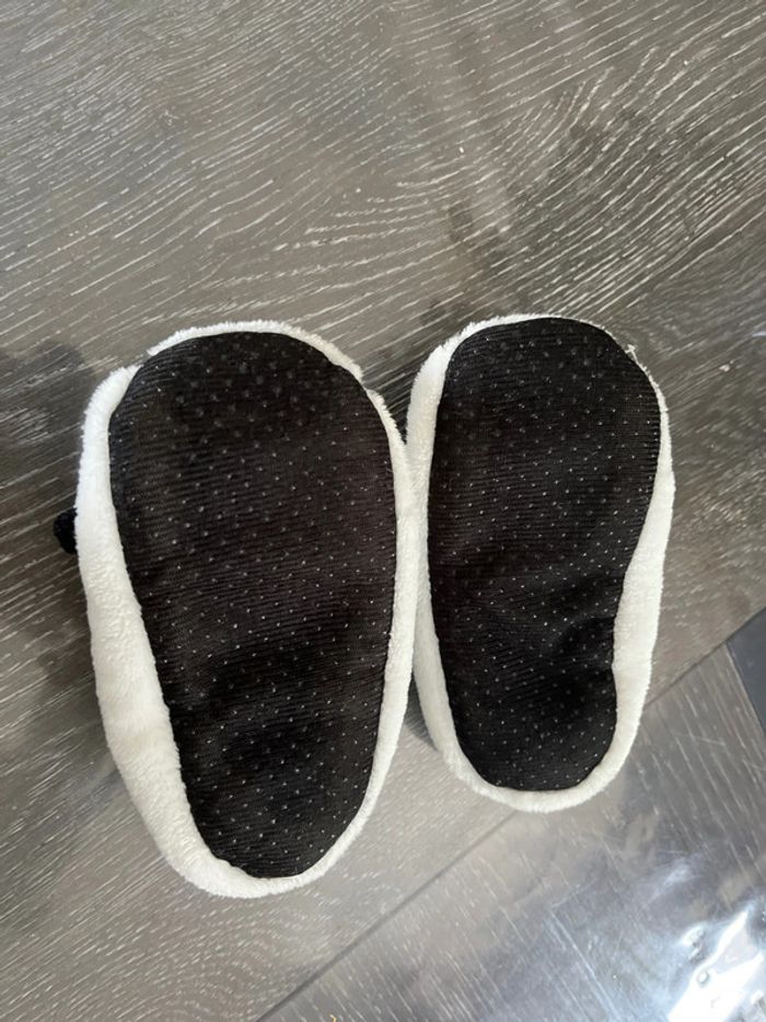 25/28 chaussons panda chaud - semelle antidérapantes - photo numéro 2