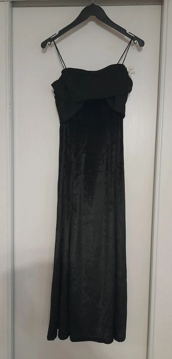 Magnifique robe longue de soirée noire - Neuve avec étiquette