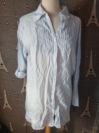 Chemise rayé manche retroussable 48 Damart