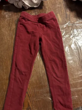jegging bordeau fille 