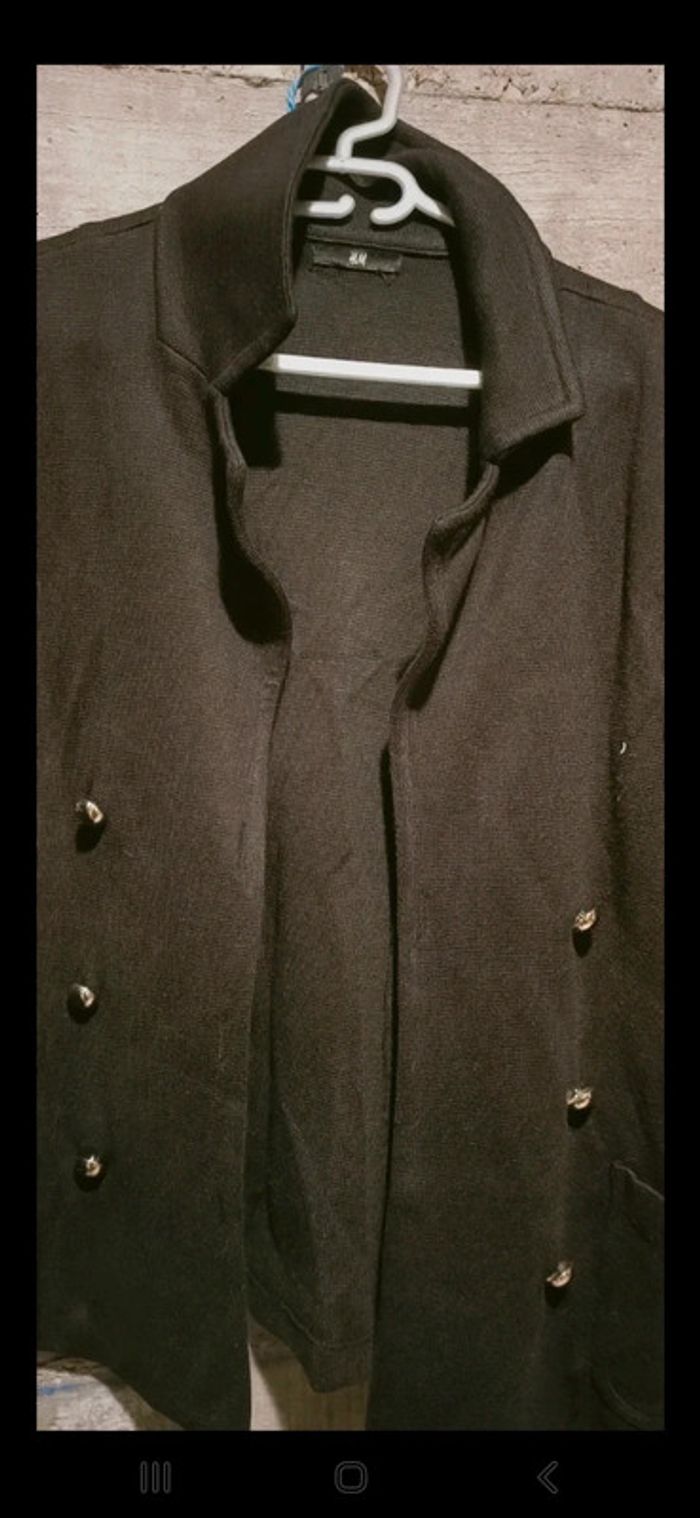 Veste a boutons noire - photo numéro 2