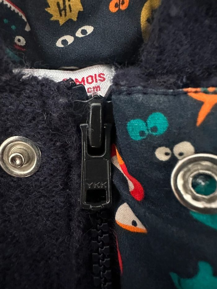 Veste marine en laine bébé garçon 6 mois Dpam - photo numéro 9