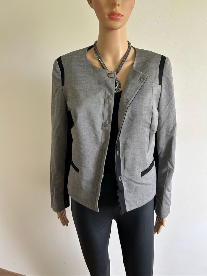Blazer gris et noir Un Jour Ailleurs taille française 40 TBE