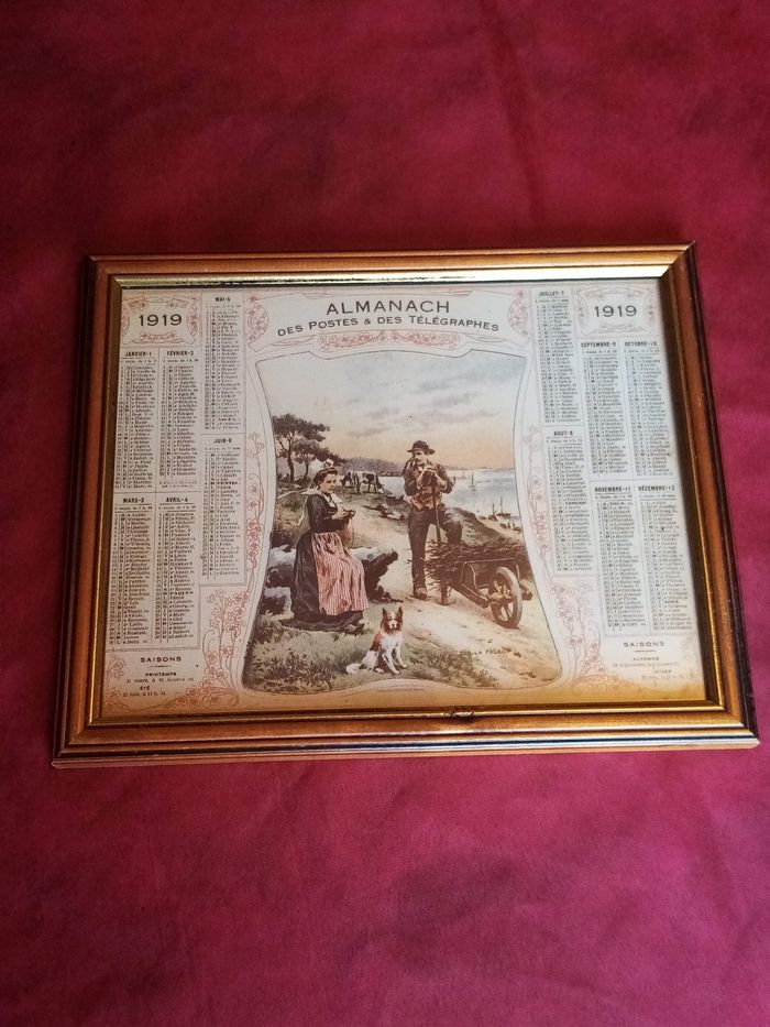 Almanach 1919 des postes et des télégraphes