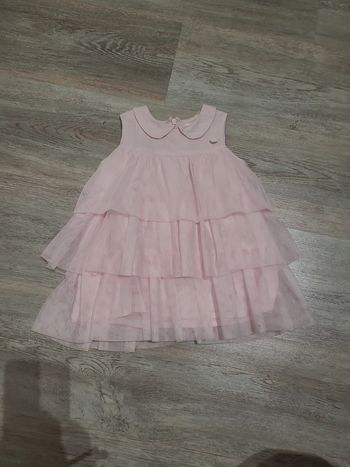 Robe rose volants et tulle