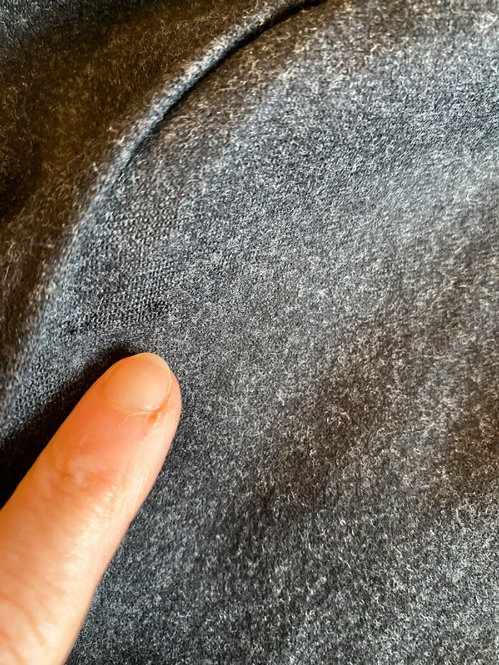 Veste vintage 100 % laine gris anthracite taille 40 - photo numéro 20