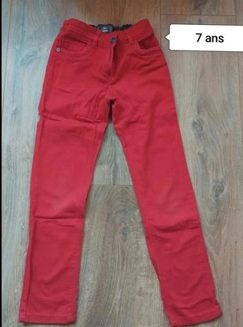 Jean rouge 7 ans