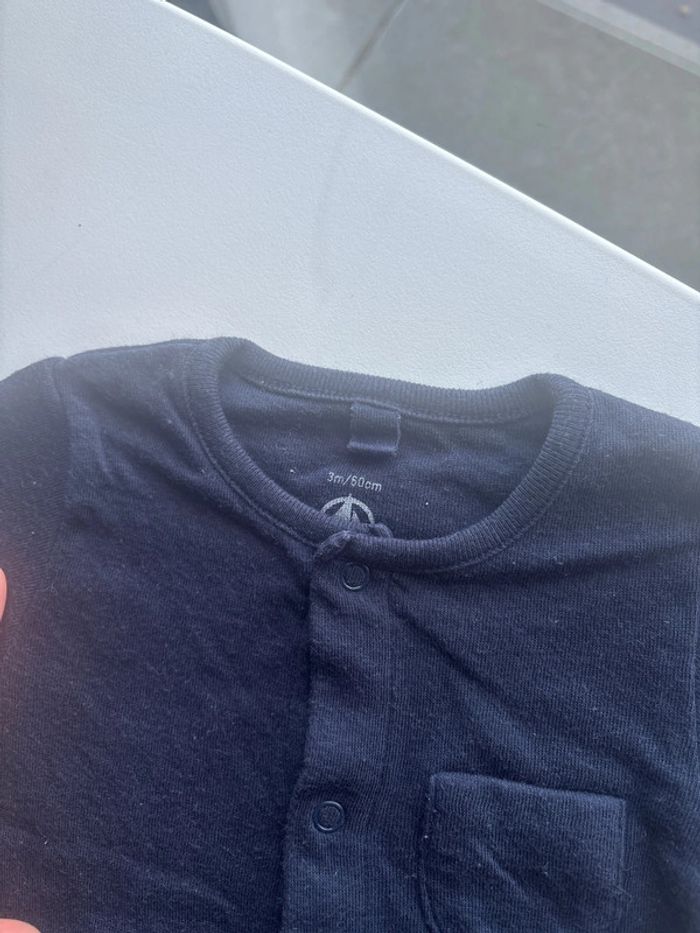 Combinaison pyjama Petit Bateau 3M bleu - photo numéro 2